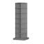 Meuble à chaussures 7 couches à 360 degrés, gris, pouvant accueillir 28 paires, option d'économie d'espace, gris, 7 couches