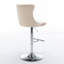 Rondel Swivel Upholstered Velvet Adjustable Height Bar Stool with Solid Wood Frame-1659637869