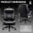 Big And Tall Office Chair With Adjustable 5d Flip Arms＆lumbar Support-1580395780