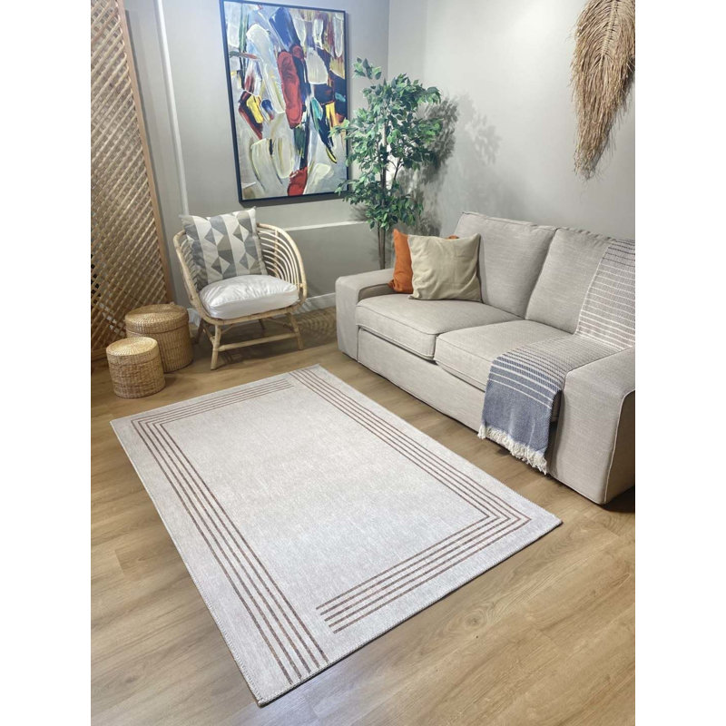 Tapis rectangulaire avec envers antidérapant Toscana Rectangle 5 pi 11 po x 6 pi 7 po