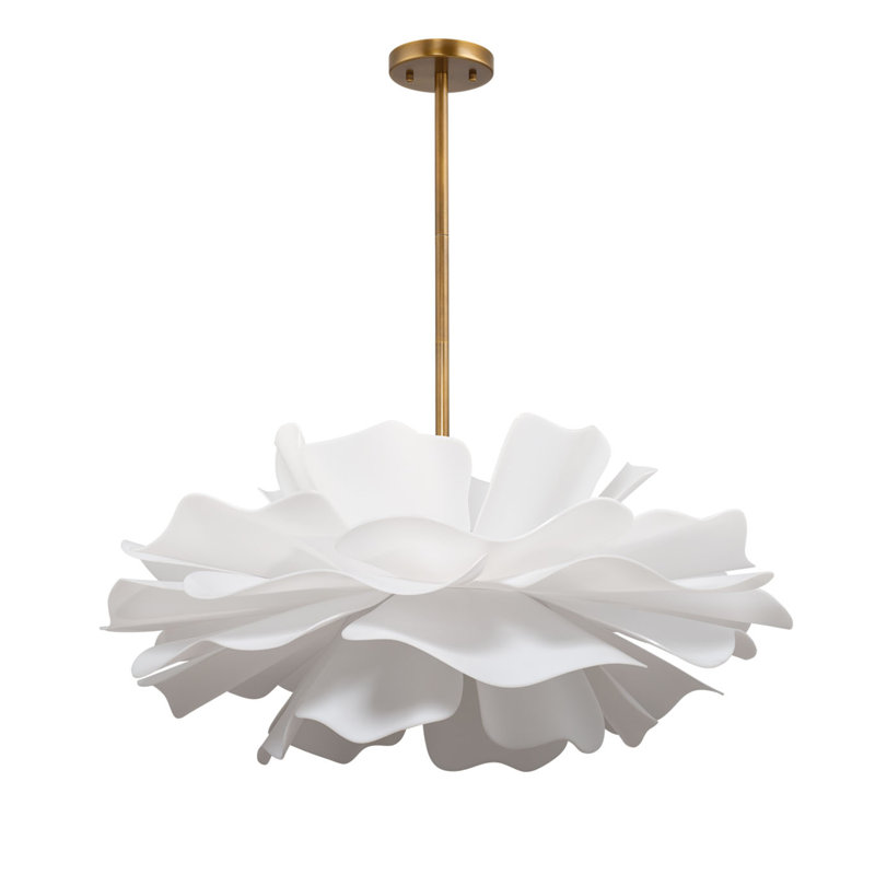 Zinnia Chandelier, Small, 43.5" H x 36" W x 36" D