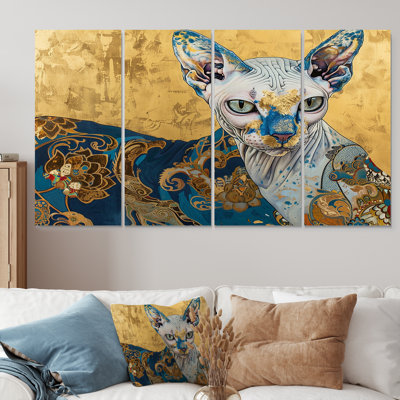 Khari - Cat Wall Art Set 4 Piece
