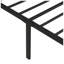 Structure de grand lit plateforme en métal L 63 po x P 78,7 po x H 16,5 po Arising Asia