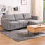 Petit canapé modulaire à 3 places avec canapé modulaire en L et canapé gris foncé