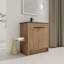 Armoire de salle de bain autoportante 30 po avec lavabo et 2 portes à fermeture douce-1954609215