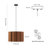 18" W 2-Light Dimmable Petal Drum Chandelier-750982474