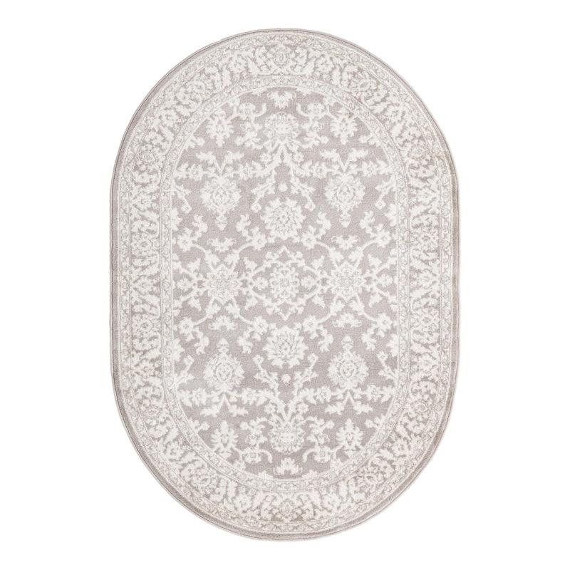 Hillyer Floral Indoor Rug, Oval 4'1" x 6'1"