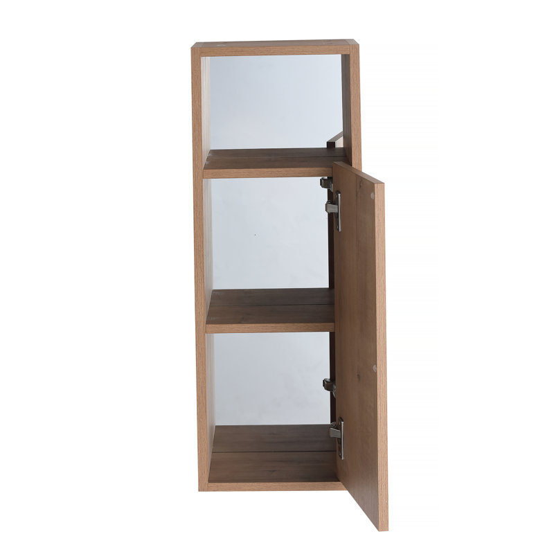 Coiffeuse 30 po avec miroir, armoire de rangement murale avec porte à fermeture en douceur, miroir et cadre en aluminium noir