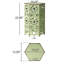 Table d'appoint découpée en fer craquelé - P 14,13 po x l 14,13 po, H 22,28 po-522257694