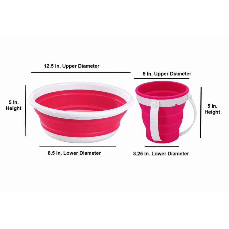 Bol de service en plastique Chaker, Rose