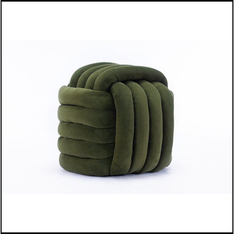 Repose-pieds Chenille, Vert