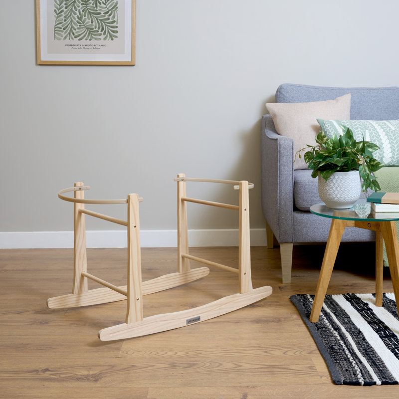 Standard Rocking Moses Basket Stand, Natural