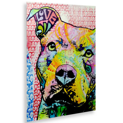 « thouthful pittbull ii », impression sur toile