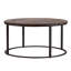 Table basse ronde en métal 36 po