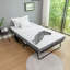 Lit d'invité pliable avec matelas et housse
