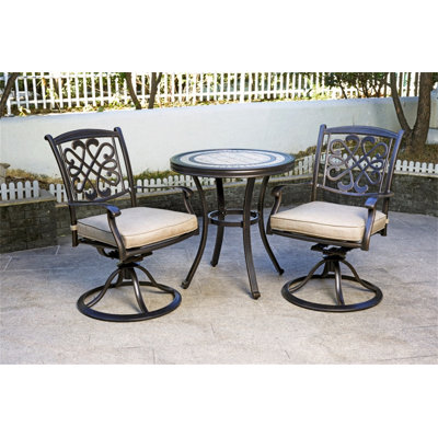 Alcaria 2 - Person Patio Dining Set with Round Table