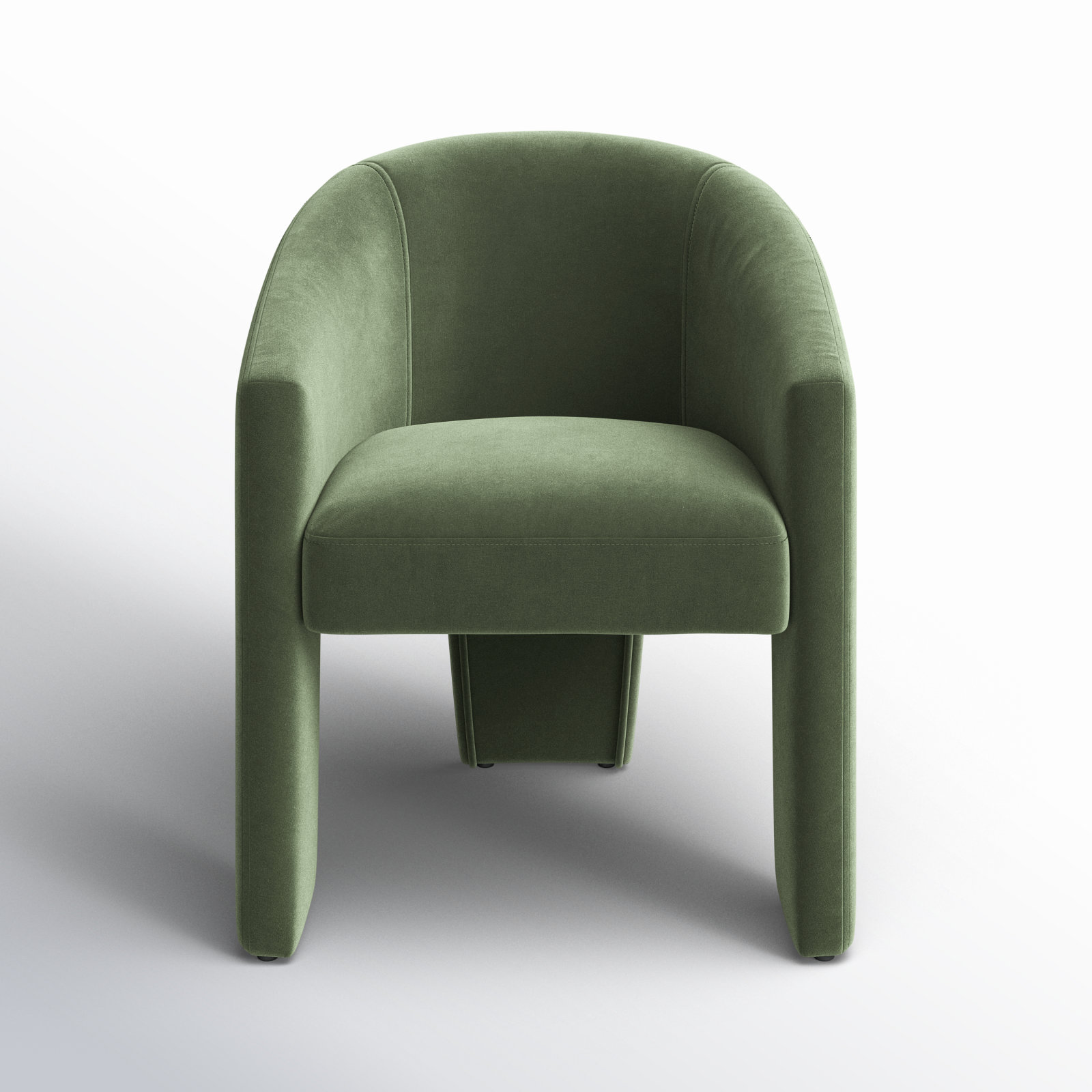 Edenton Armchair, Falkirk Military Green Velvet
