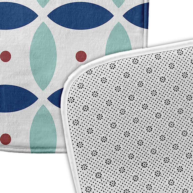 Tapis de bain Subline, L 21 po x L 34 po, Bleu