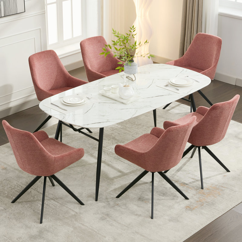 Marranda 19.2'' H Upholstered Metal Armchair, Red