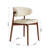 5 - Piece Mid-Century Round Pedestal Kitchen Dining Table Set With 4 Upholstered Chairs-463242855-441866751