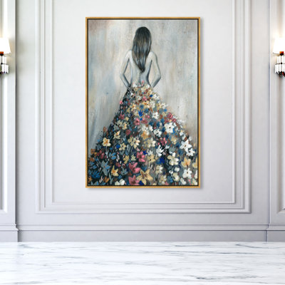 " Girl With Flower Thoughts "