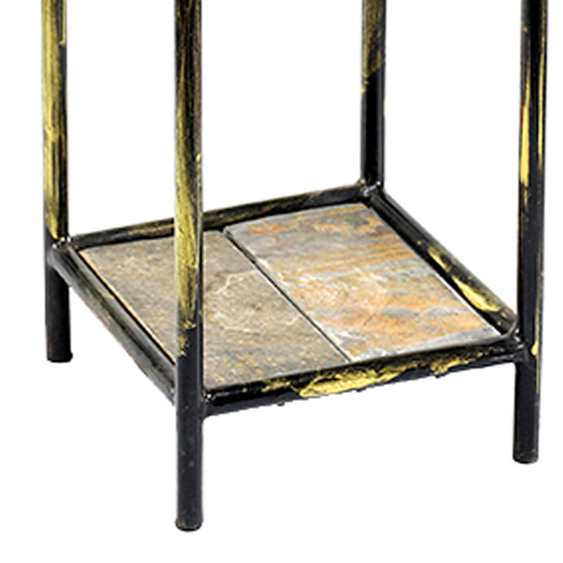 Support pour plante carré étagère à livres Garman, H 17 po x L 7,5 po x P 7,5 po