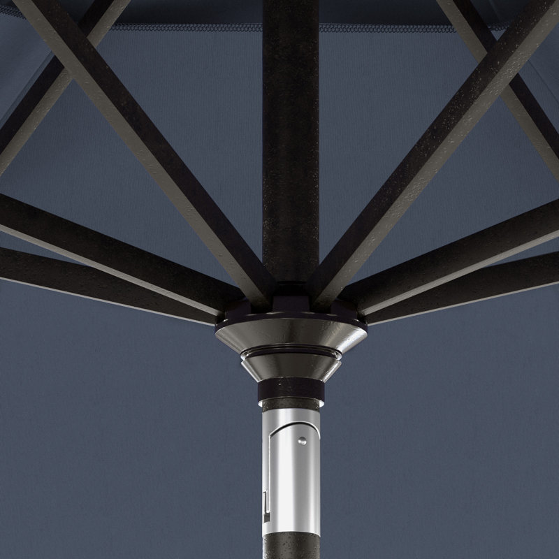 Parasol de patio 11 pieds avec manivelle en aluminium, Saphir Pacifica