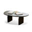 Table basse noire en bois massif