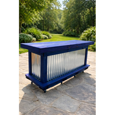 7ft Straight Bar Table Indoor Outdoor Reception Desk Cash Wrap Backyard Basement Counter