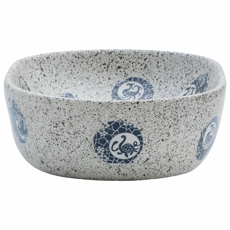 Happy Larry Kinser 47mm L x 33mm W Ceramic Oval Sink
