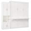 Lit escamotable avec armoire latérale, lit escamotable mural escamotable et bureau pour chambres d'amis et bureaux-1205734607