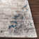Darvone Abstract Blue/Gray/Ivory Area Rug