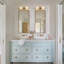 Éclairage linéaire moderne pour meuble-lavabo 2 lumières