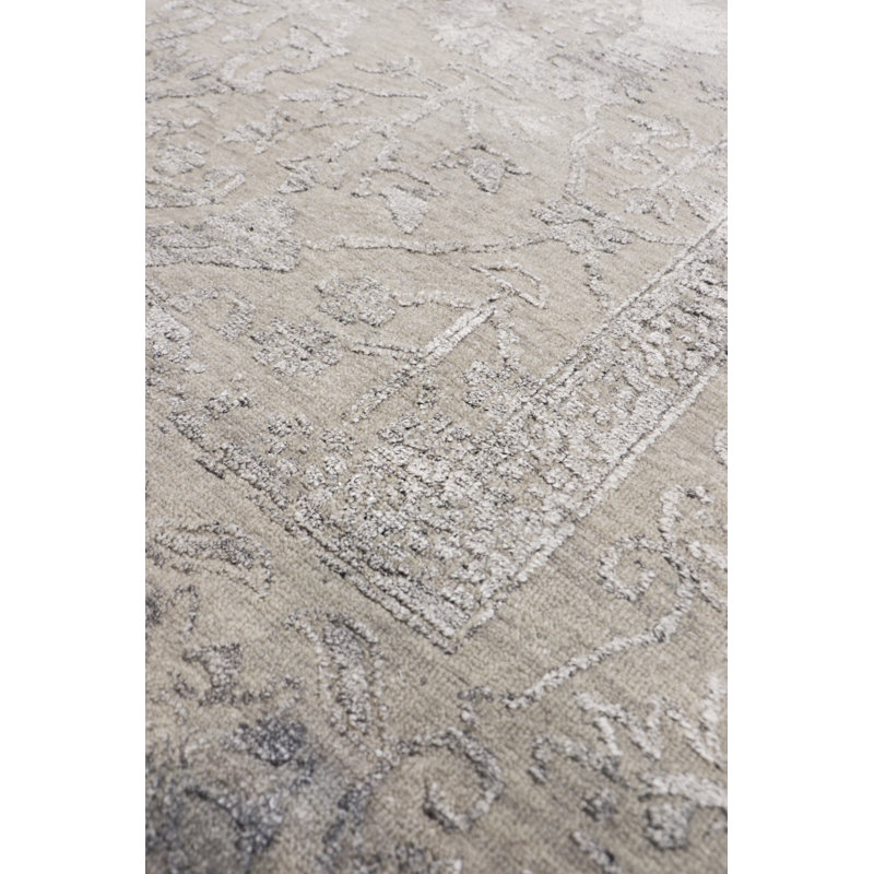 Transitional Silver/Gray Area Rug