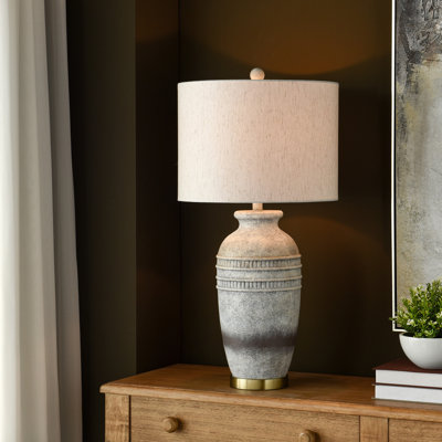 Aimee Table Lamp - Light Oatmeal Shade