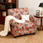 Upholstered Cotton Blend and Herringbone Armchair-1493663716