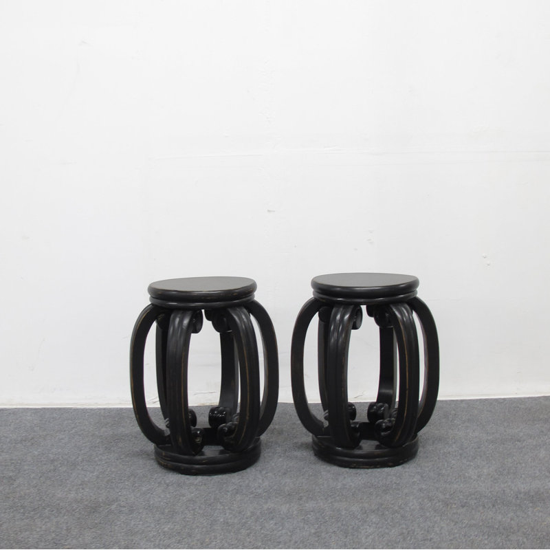 Asian Classic Solid Wood End Table