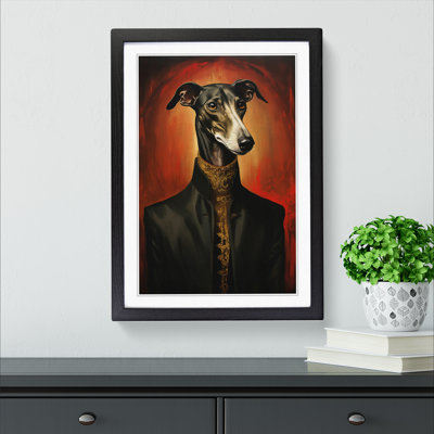 Greyhound Gothic - Framed Print