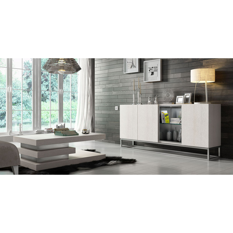 Saphire Sideboard, 35.4" H x 59" W x 15.6" D, Matte