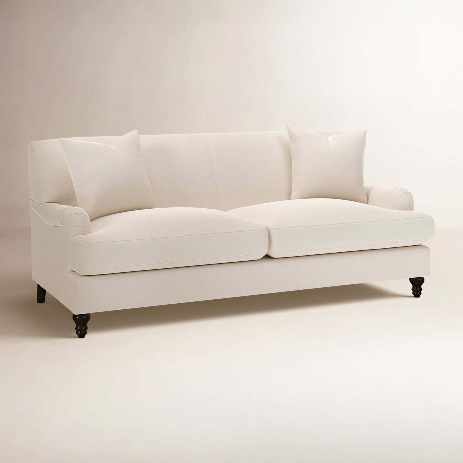 Walters 78'' Tight Back Sofa, Canvas Canvas