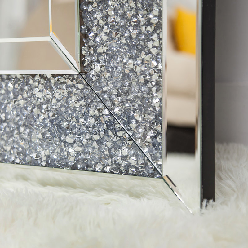 Glass Full Length Mirror  Flat Large Floor Mirror  Silver Wall Mirror 85x180cm  Free Standing