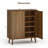 Modern 5-Tier 20 Pair Shoe Storage Cabinet With Adjustable Shelves - Textured Fluted Design, Moisture-Resistant For Entryway & Bathroom-1547952105