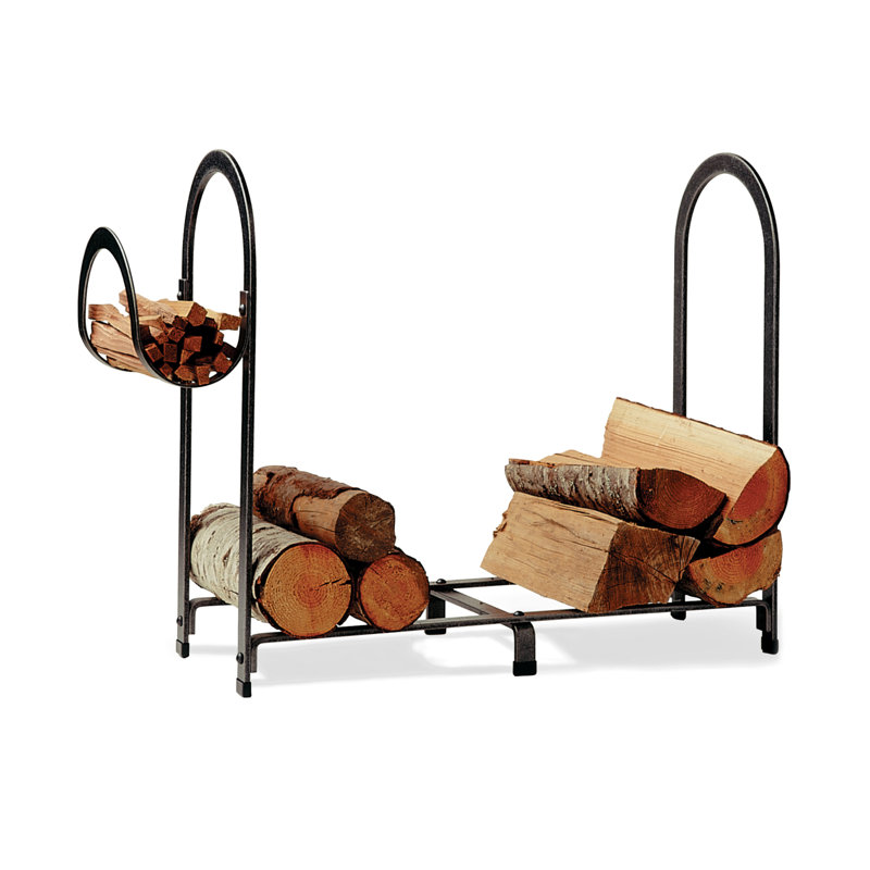 Handcrafted Arch Fireplace Log Rack