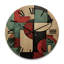 Horloge murale en bois massif Lelie-52277964