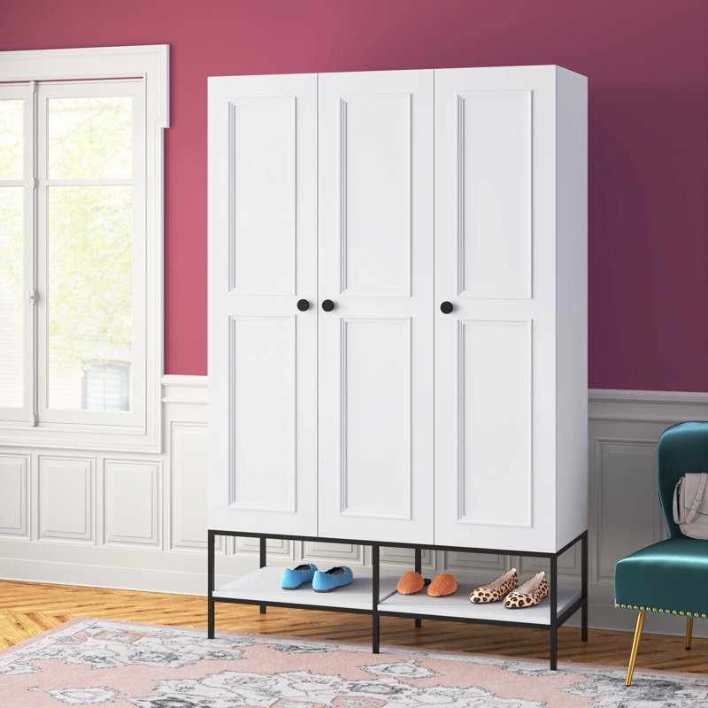 Kaius 3 Door Manufactured Wood Wardrobe
