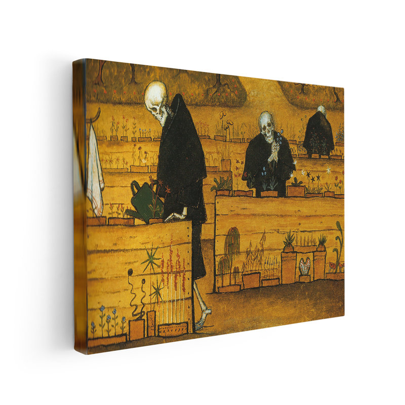 Le jardin des morts, Unframed, Canvas, 08"H x 10"W