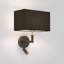 Club Reader, Bronze / Natural Brass with Rectangle 285, White Fabric-129436631-129436651