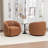 Katherline Hall Faux Leather Swivel Barrel Chair-1718439958