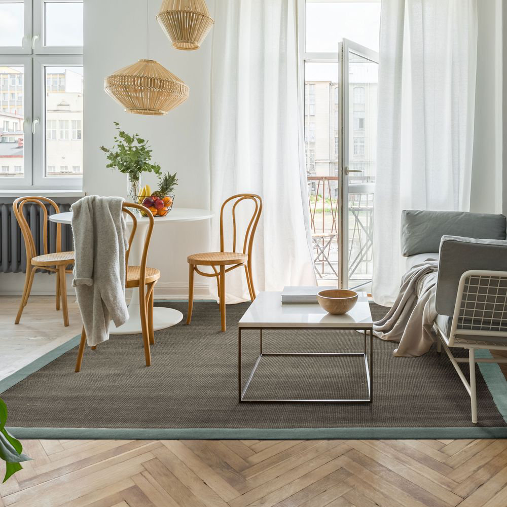 Mork Solid Colour Hand Woven 160cm X 230cm Area Rug