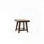 Table de bout moderne avec tablette ouverte - finition noyer